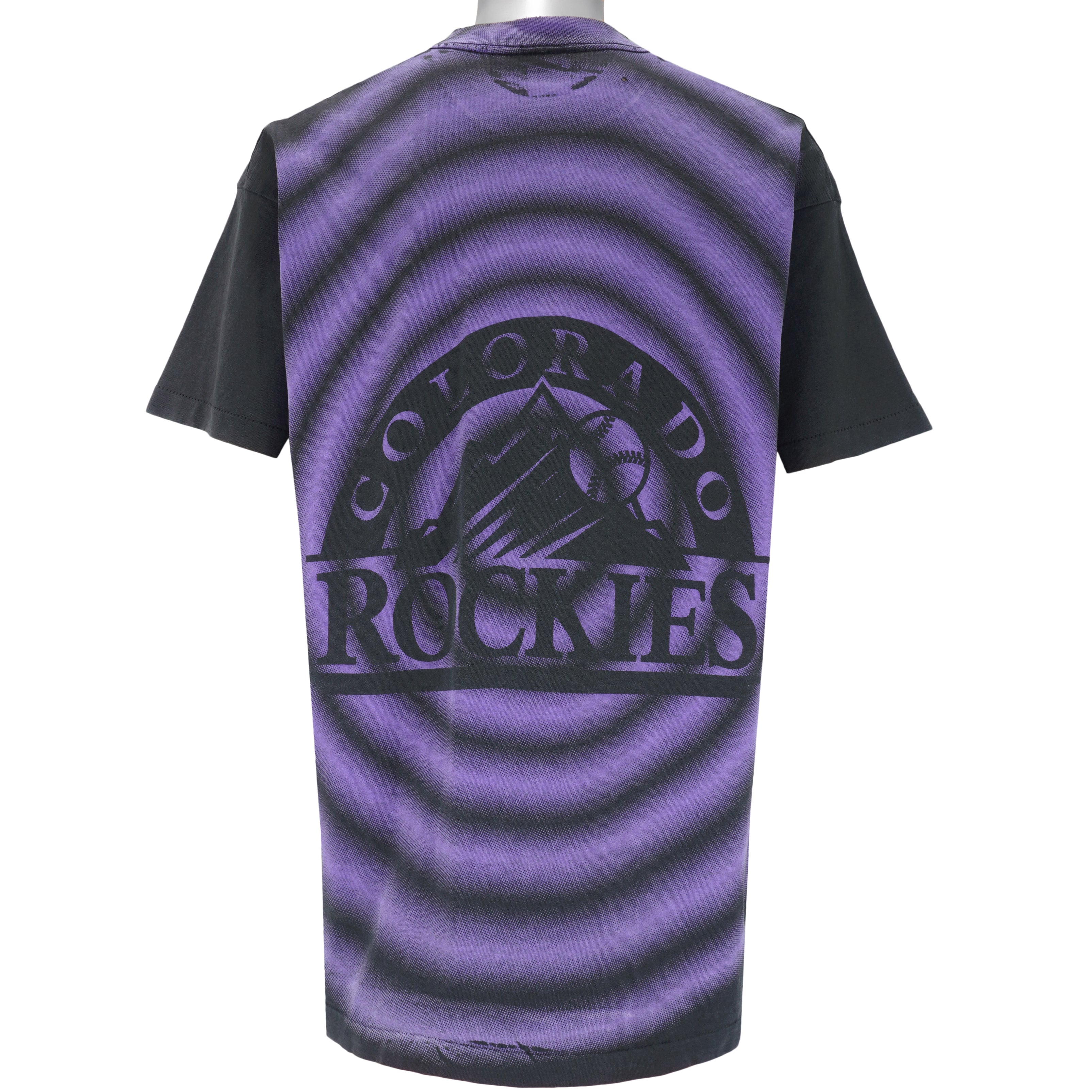 MLB (Salem) - Purple Colorado Rockies OVP T-Shirt 1994 Large Vintage Retro Baseball