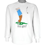 Vintage (Sharky's) - Mr. Golf by Jim Benton Crew Neck Sweatshirt 1990s Large