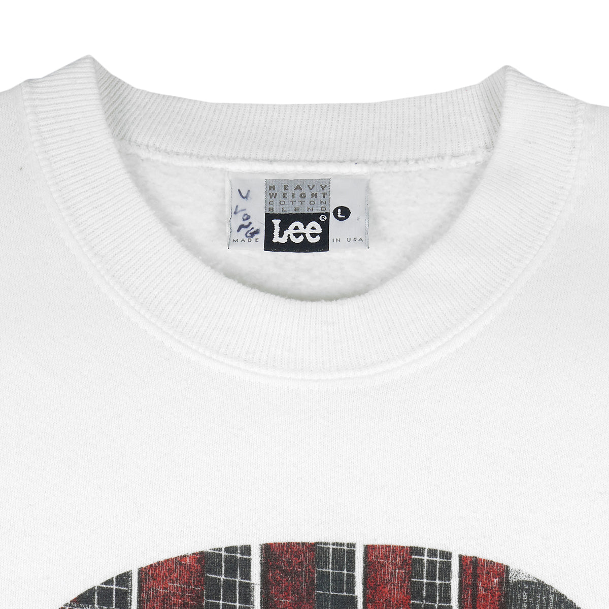 Vintage (Lee) - White Cheers, Boston Spell-Out Sweatshirt 1993 Large Vintage Retro