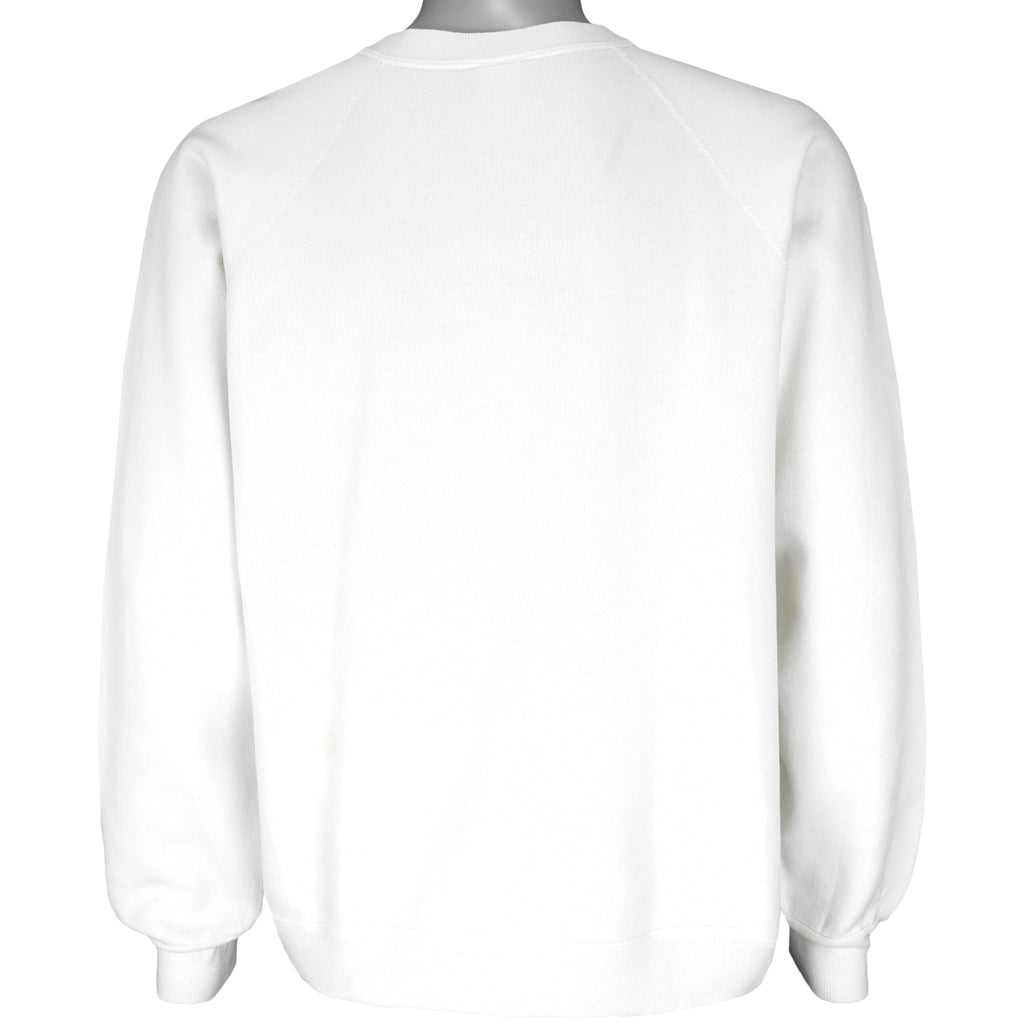 Vintage (Discus Athletic) - White Cheers, Boston Spell-Out Sweatshirt 1992 Large Vintage Retro