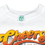 Vintage (Discus Athletic) - White Cheers, Boston Spell-Out Sweatshirt 1992 Large Vintage Retro