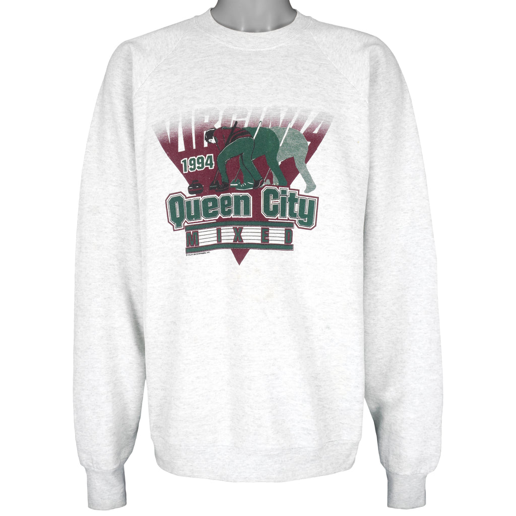 Vintage - Queen City, Virginia Crew Neck Sweatshirt 1994 XX-Large Vintage Retro