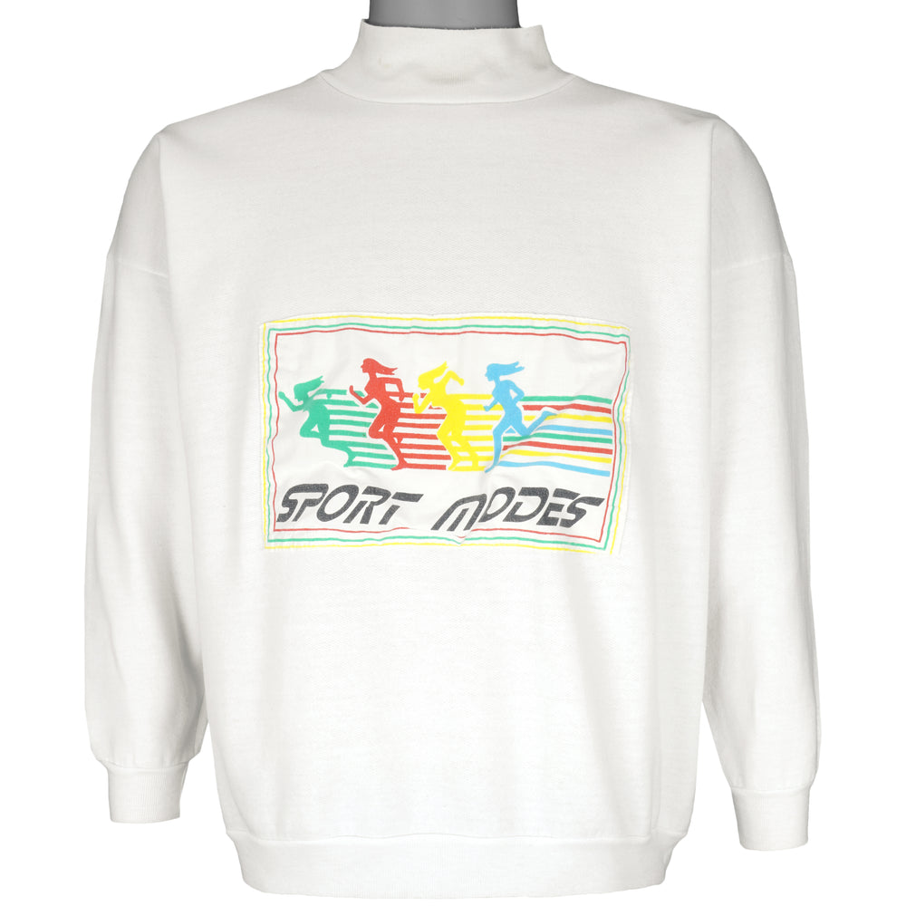 Vintage - Sport Modes Turtleneck Sweatshirt 1990s Large Vintage Retro