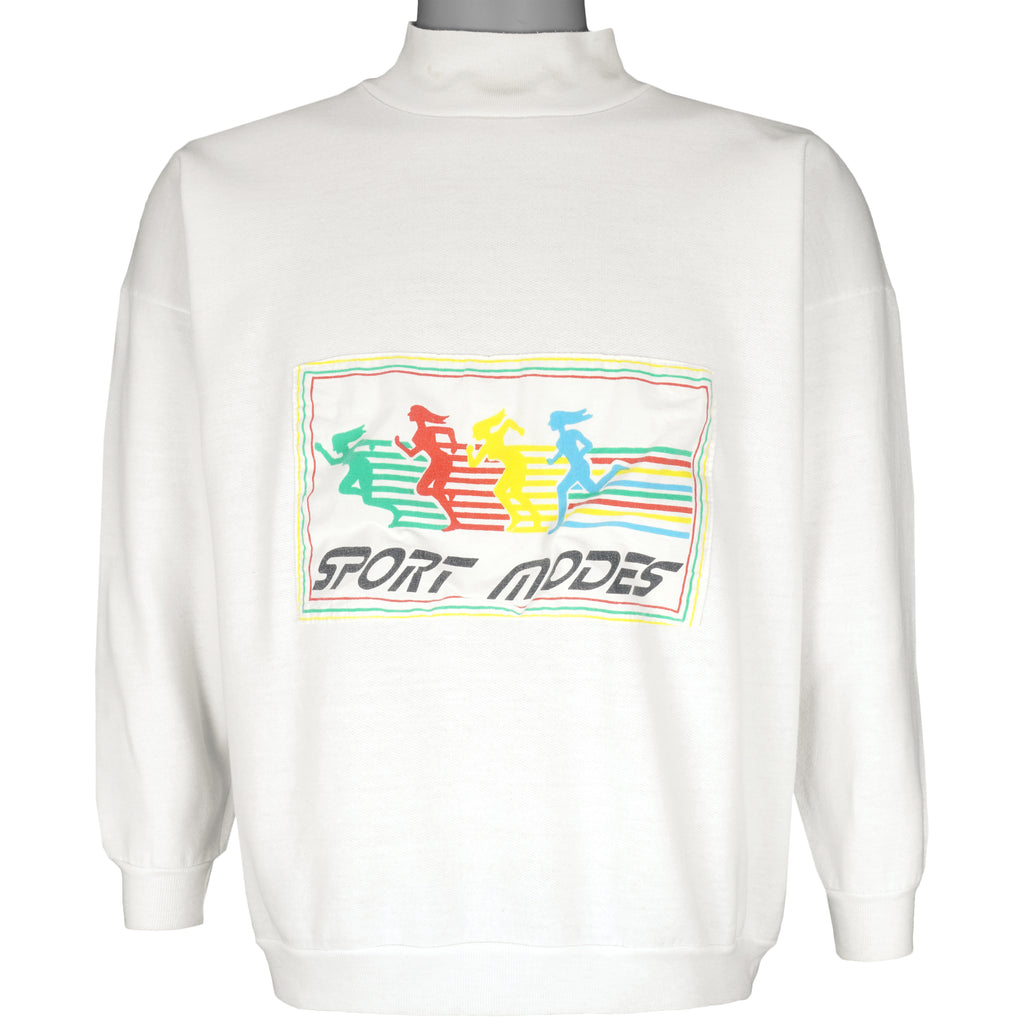 Vintage - Sport Modes Turtleneck Sweatshirt 1990s Large Vintage Retro