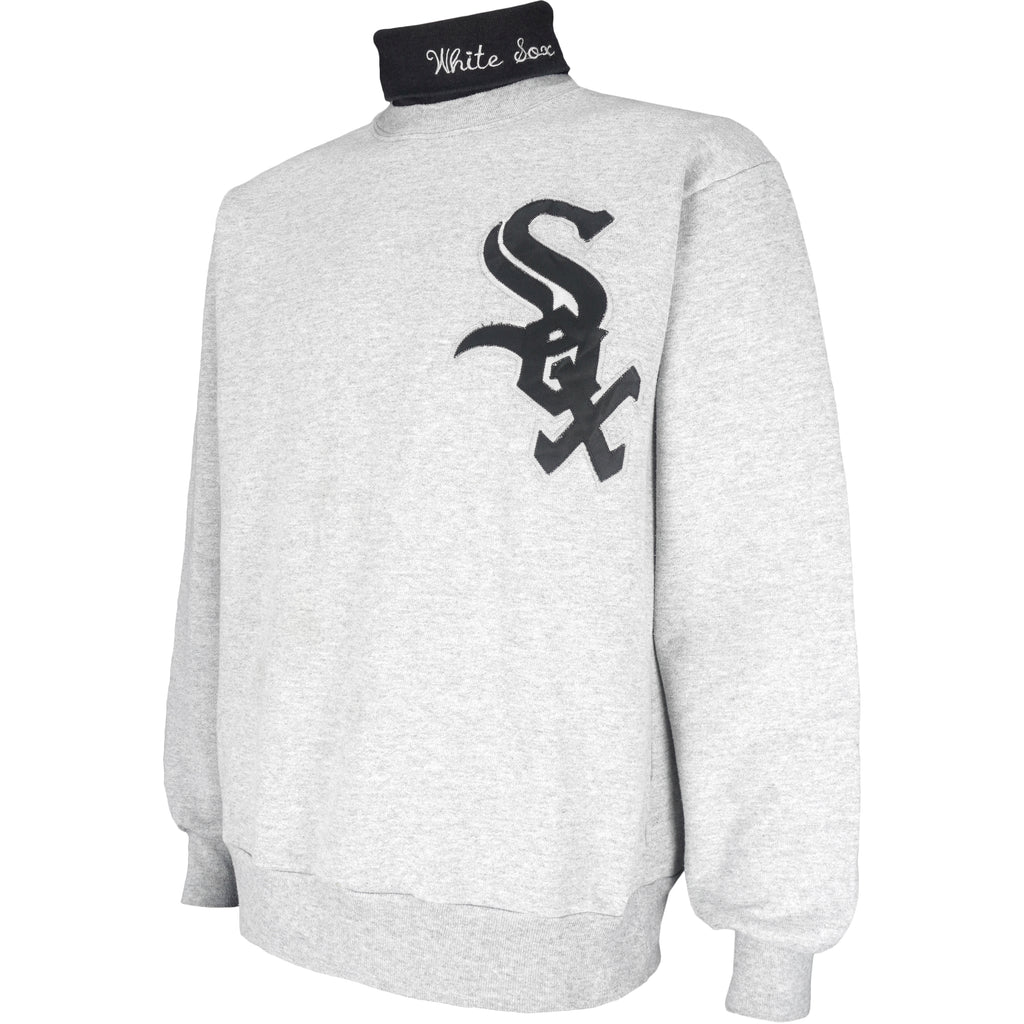 MLB (Salem) - Chicago White Sox Turtleneck Sweatshirt 1990s Medium Vintage Retro Baseball