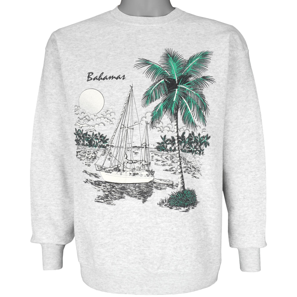 Vintage (Hanes) - Bahamas Beach Sweatshirt 1990s Large Vintage Retro