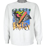Vintage - Frozen Energy Spell-Out Sweatshirt 1990s Large Vintage Retro