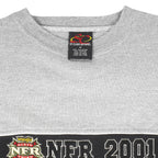 Vintage - Wrangler Forty Third NFR Embroidered Sweatshirt 2001 Medium Vintage Retro