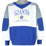 NFL (Logo 7) - New York Giants Embroidered Sweatshirt 1990s Large Vintage Retro Football