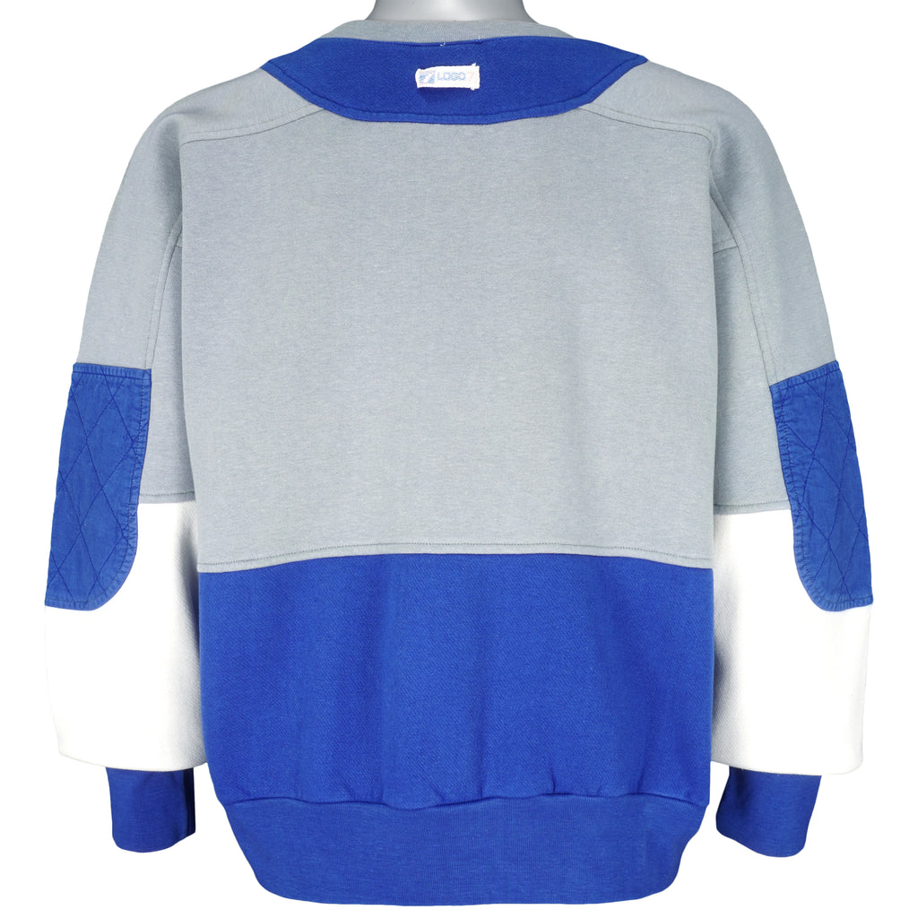 NFL (Logo 7) - New York Giants Embroidered Sweatshirt 1990s Large Vintage Retro Football