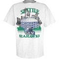 NFL (Printees) - Seattle Seahawks T-Shirt 1990 X-Large Vintage Retro Football