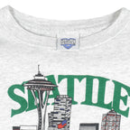 NFL (Printees) - Seattle Seahawks T-Shirt 1990 X-Large Vintage Retro Football