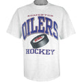 NHL - Edmonton Oilers Spell-Out T-Shirt 1990s Large Vintage Retro Hockey