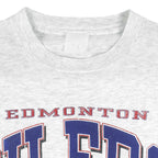 NHL - Edmonton Oilers Spell-Out T-Shirt 1990s Large Vintage Retro Hockey