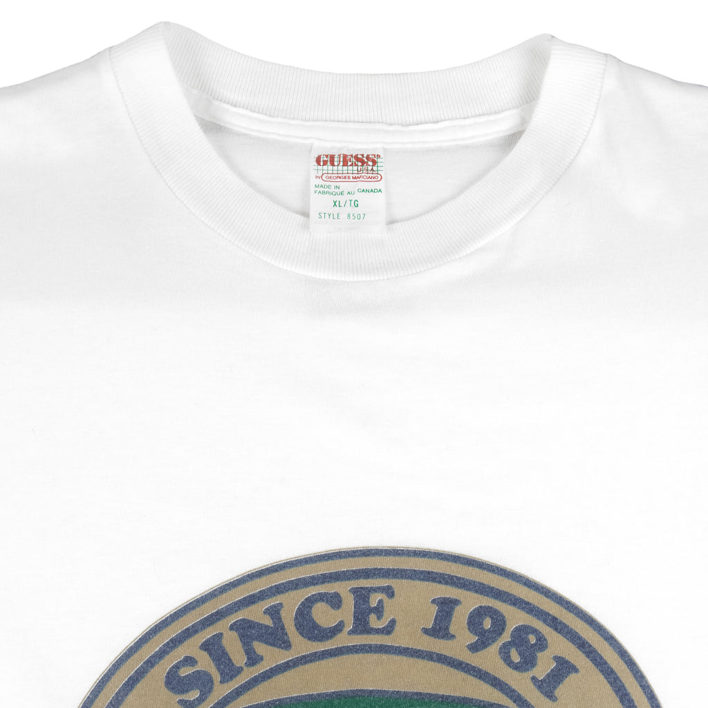 Guess - Beverly Hills Big Spell-Out T-Shirt 1990s x-Large Vintage Retro