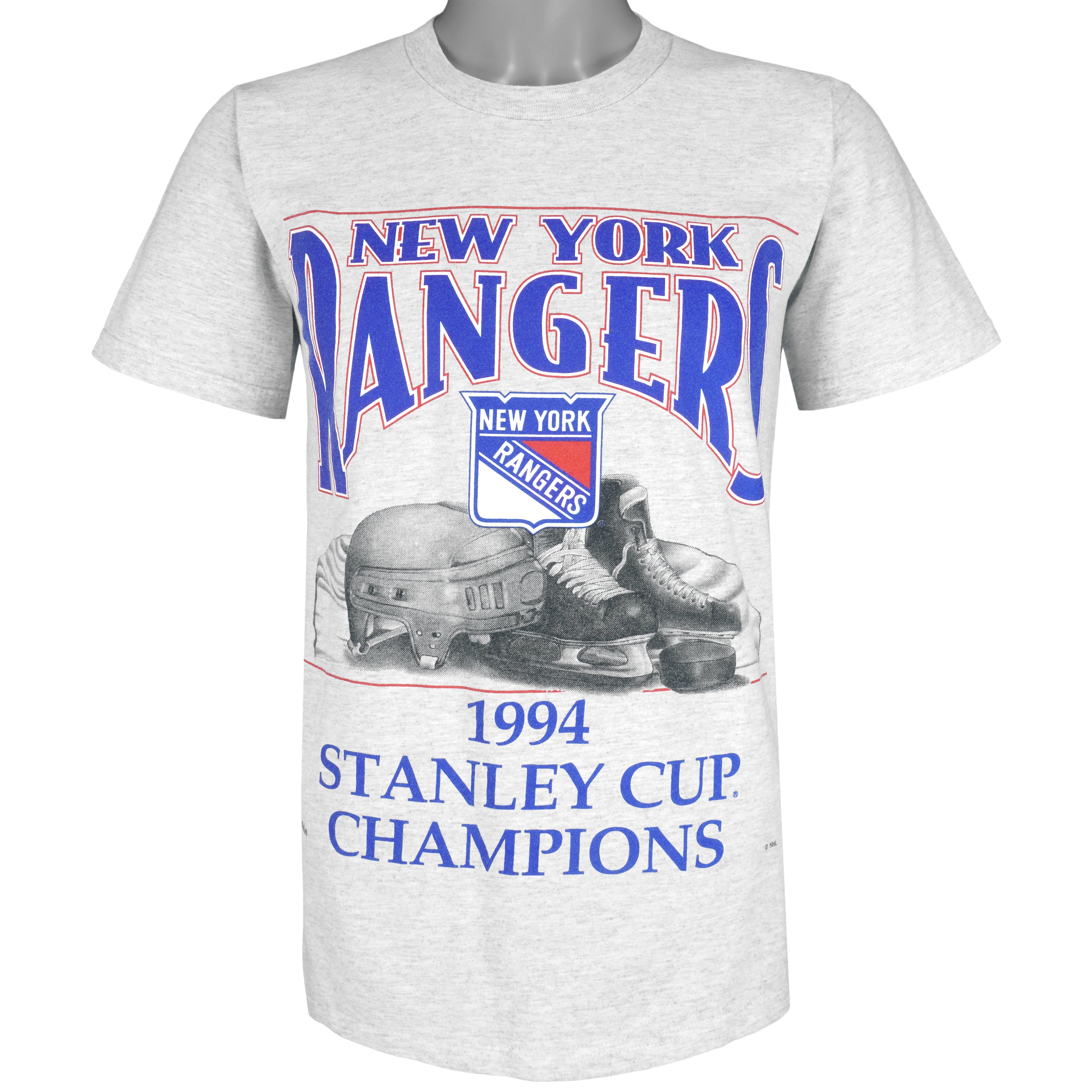 NHL (Nutmeg) - New York Rangers, Stanley Cup Champions T-Shirt 1994 Medium Vintage Retro Hockey