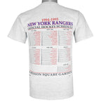 NHL (Nutmeg) - New York Rangers, Stanley Cup Champions T-Shirt 1994 Medium Vintage Retro Hockey