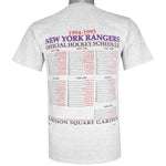 NHL (Nutmeg) - New York Rangers, Stanley Cup Champions T-Shirt 1994 Medium Vintage Retro Hockey