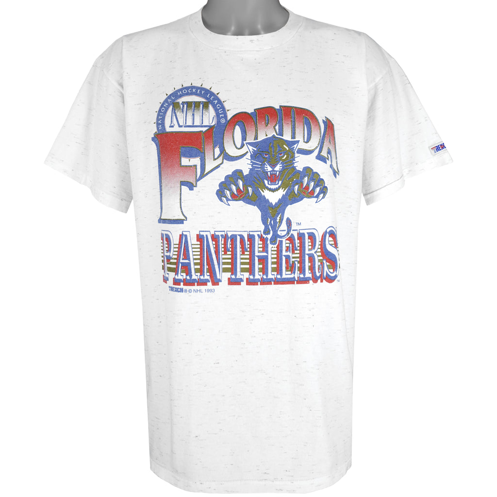 NHL (Trench) - Florida Panthers Big Logo T-Shirt 1993 X-Large Vintage Retro Hockey