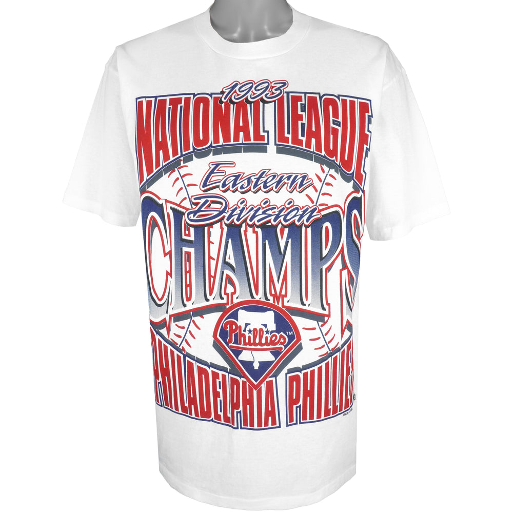 MLB (Fan) - Philadelphia Phillies, Eastern Division Champions T-Shirt 1993 X-Large Vintage Retro Baseball