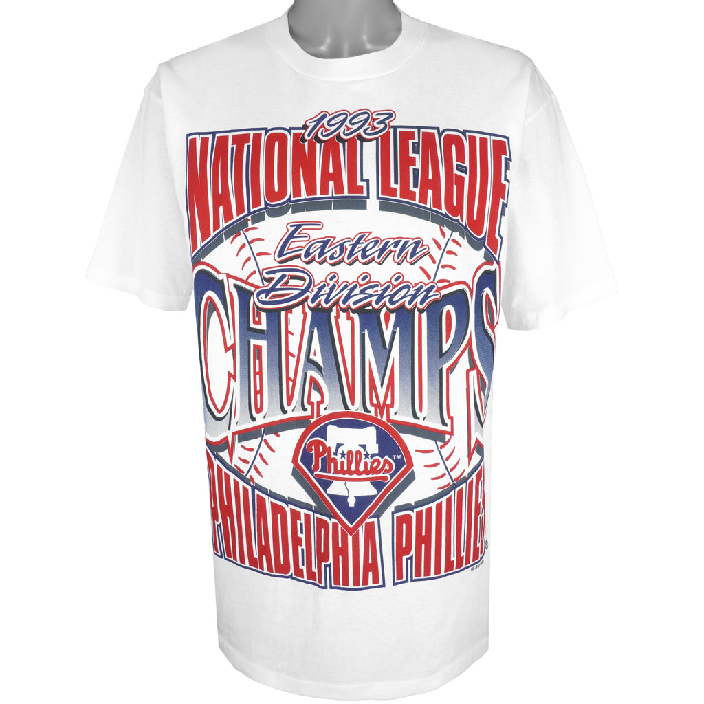 MLB (Fan) - Philadelphia Phillies, Eastern Division Champions T-Shirt 1993 X-Large Vintage Retro Baseball