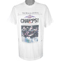 MLB (Front Pages) - Cleveland Indians American League Champs T-Shirt 1995 X-Large Vintage Retro