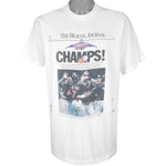 MLB (Front Pages) - Cleveland Indians American League Champs T-Shirt 1995 X-Large Vintage Retro