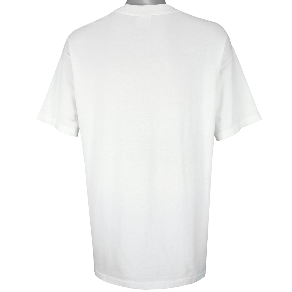 NFL (Hanes) - San Francisco 49ers Spell-Out T-Shirt 1990s X-Large Vintage Retro Football
