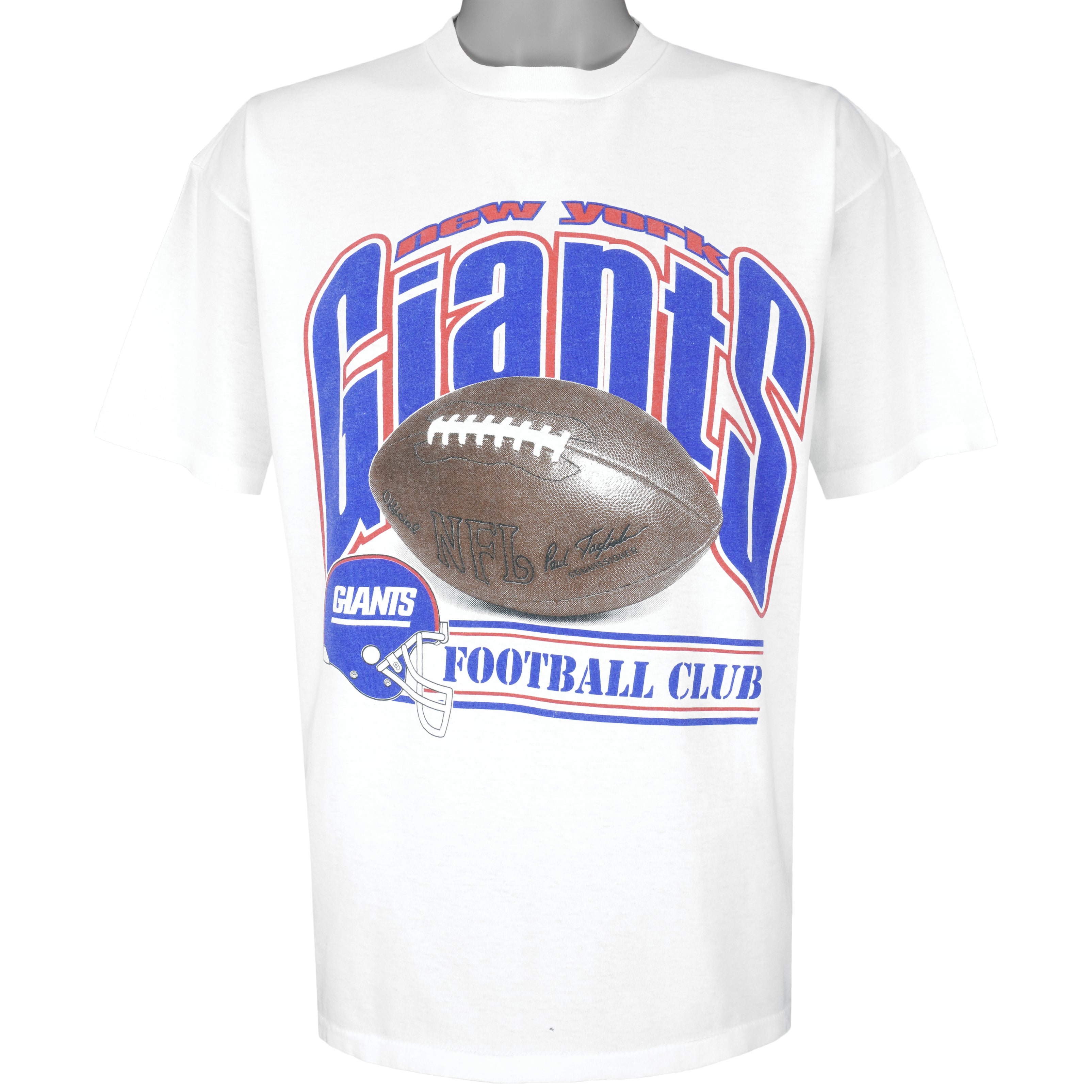 NFL (Power Pro) - New York Giants Big Logo T-Shirt 1990s X-Large Vintage Retro