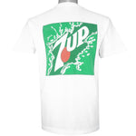 Vintage (Fruit Of The Loom) - 7Up Spell Out T-Shirt 1990s Large