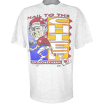 NFL (Salem) - KC Chiefs Joe Montana No. 19 MVP T-Shirt 1993 Large
