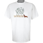 Vintage (GR8 Dogs) - Dachshund Embroidered T-Shirt 1998 Large Vintage Retro