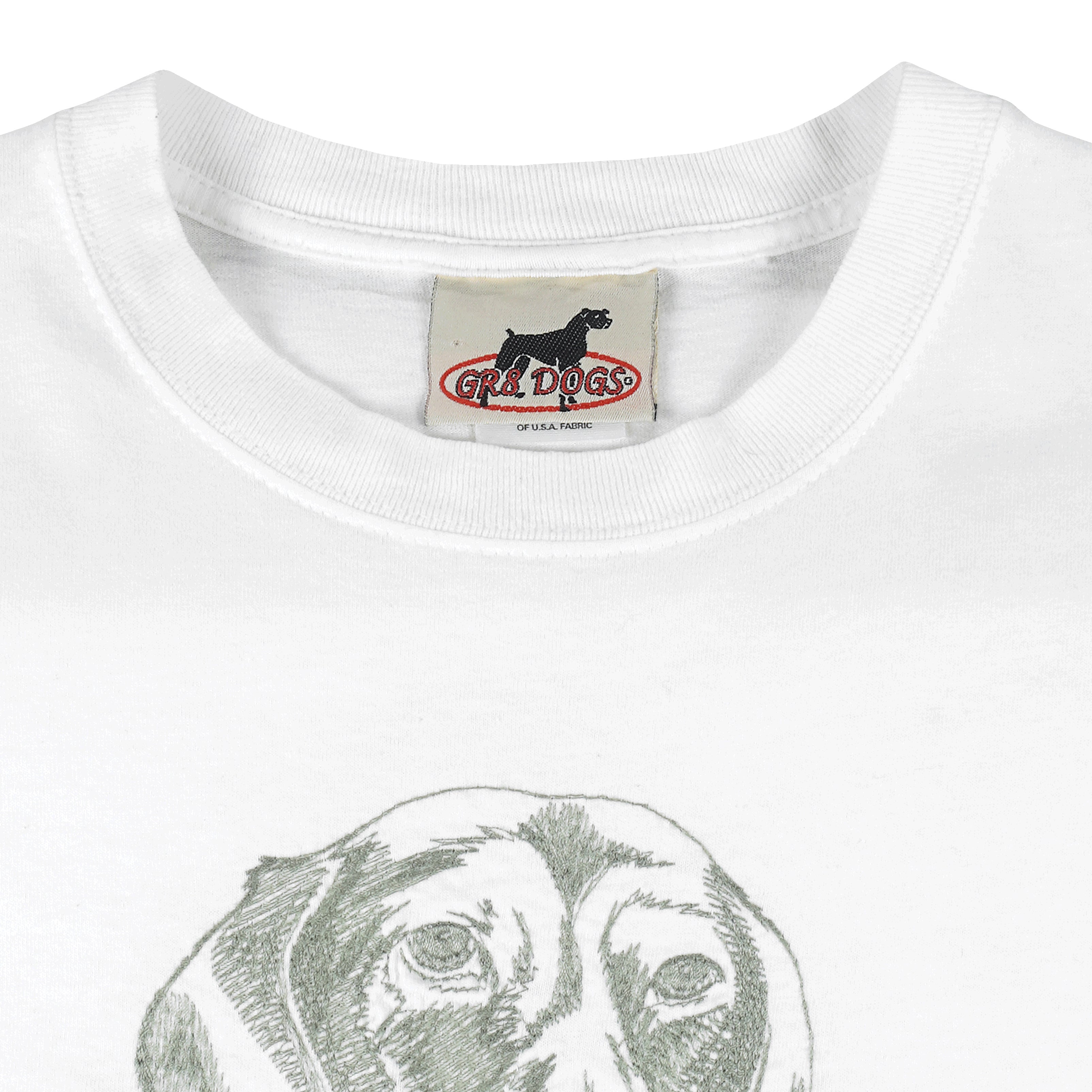 Vintage (GR8 Dogs) - Dachshund Embroidered T-Shirt 1998 Large Vintage Retro