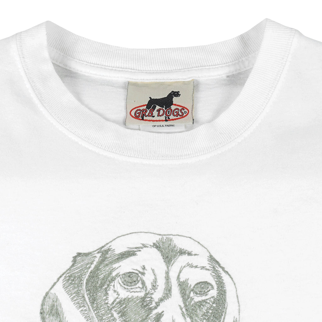 Vintage (GR8 Dogs) - Dachshund Embroidered T-Shirt 1998 Large Vintage Retro