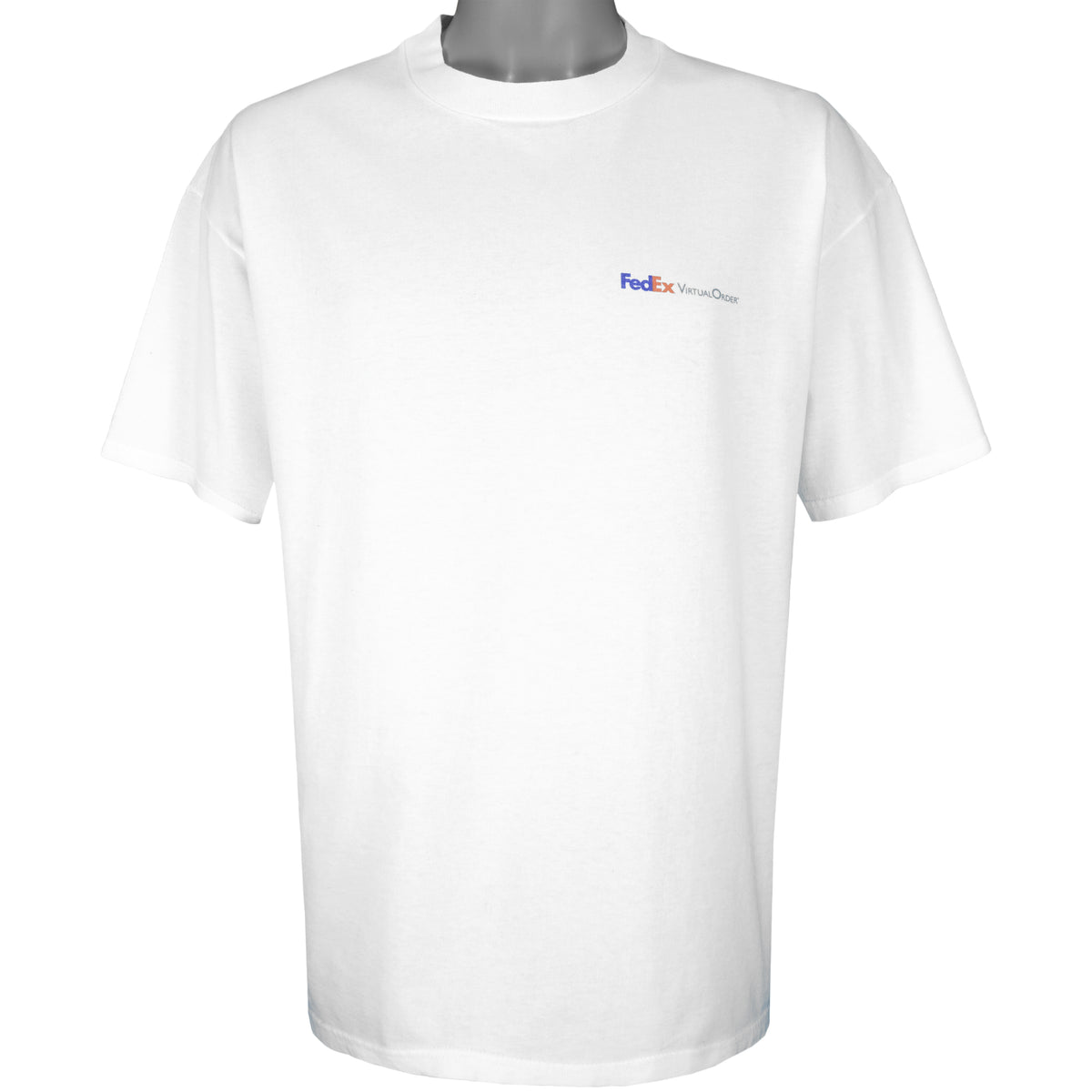 Vintage (Hanes) - White FedEx T-Shirt 1990s X-Large Vintage Retro