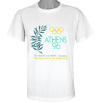 Vintage - 100 Years Olympics Games, Athens T-Shirt 1996 Large
