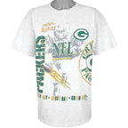 NFL (Salem) - Green Bay Packers, Aerial Assault T-Shirt 1991 X-Large Vintage Retro Football