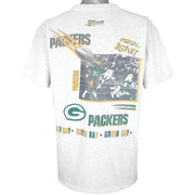 NFL (Salem) - Green Bay Packers, Aerial Assault T-Shirt 1991 X-Large Vintage Retro Football