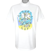 Adidas - Trouble Guy or Girl T-Shirt 1990s Large Vintage Retro