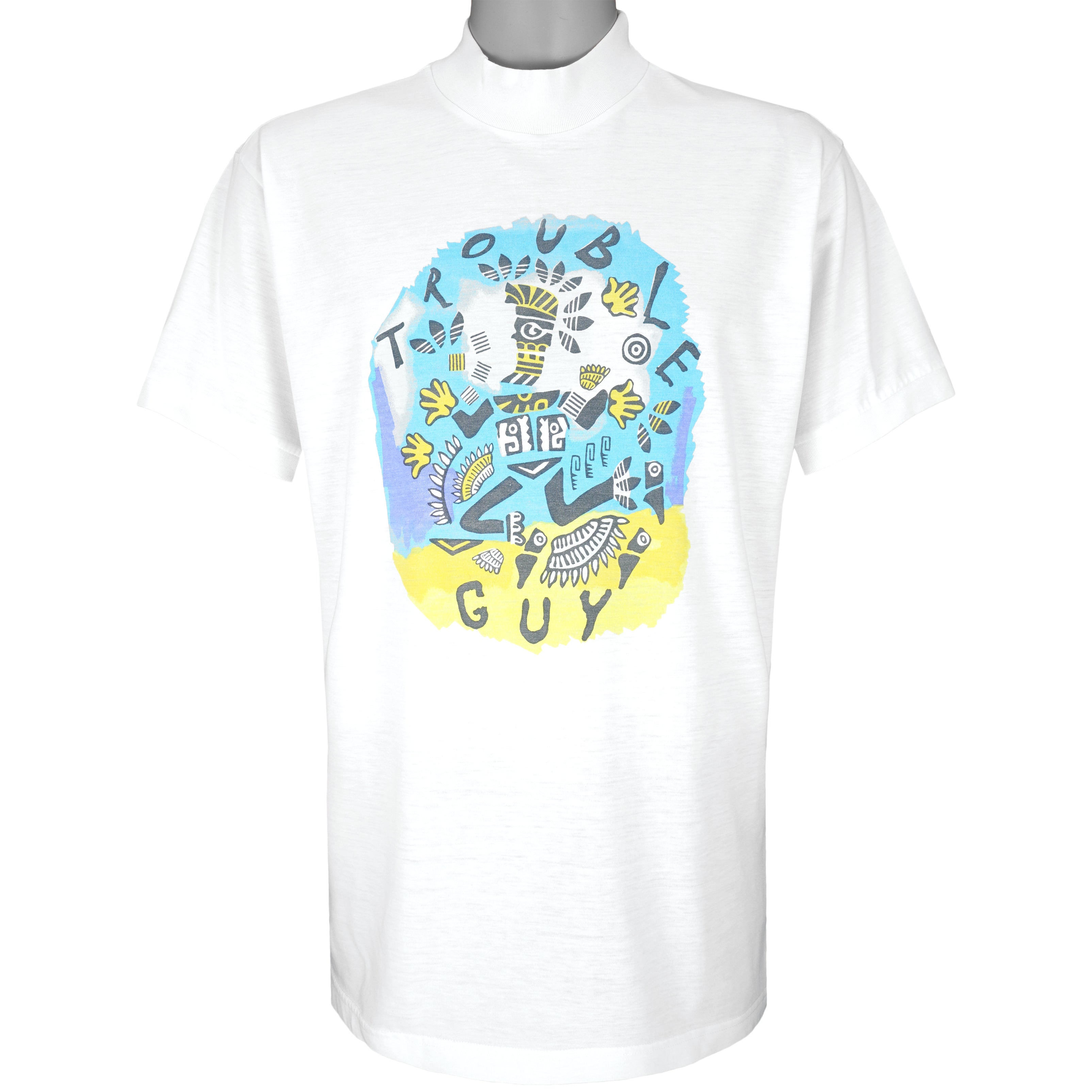 Adidas - Trouble Guy or Girl T-Shirt 1990s Large Vintage Retro