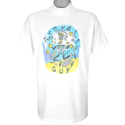 Adidas - Take Off Trouble Guy or Girl T-Shirt 1990s Large