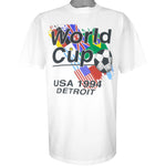 Vintage (CSA) - World Cup USA Detroit Single Stitch T-Shirt 1994 X-Large