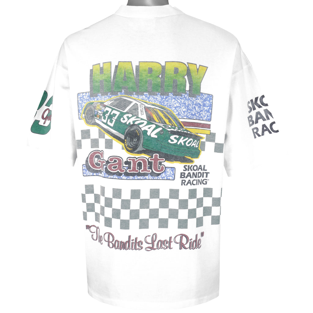 NASCAR (Delta) - Harry Gant Double Side Printing T-Shirt 1990s X-Large Vintage Retro
