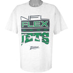 NFL (Zubaz) - New York Jets Spell-Out T-shirt 1993 X-Large Vintage Retro Football