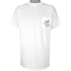 Vintage - White Joes Beach Club T-Shirt 1990s X-Large Vintage Retro
