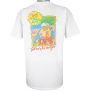 Vintage - White Joes Beach Club T-Shirt 1990s X-Large Vintage Retro