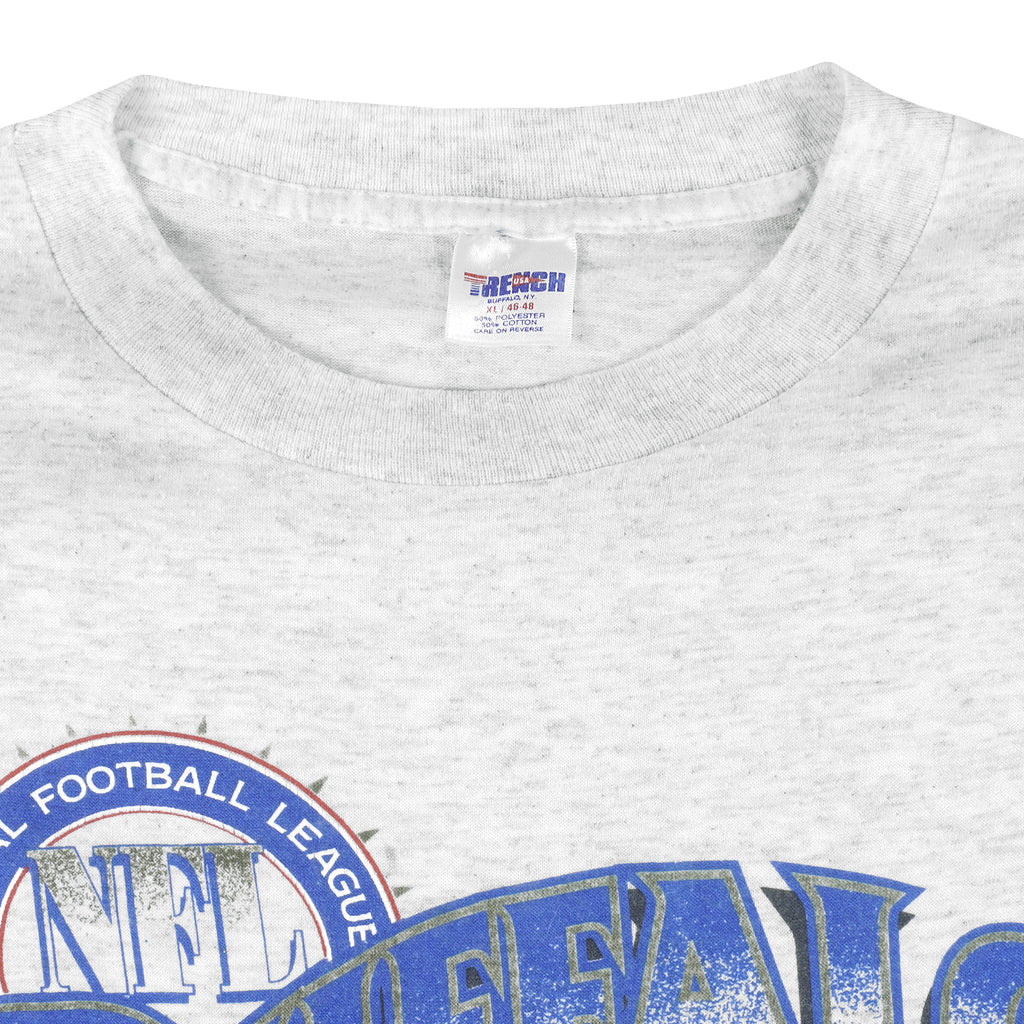 NFL (Trench) - Grey Buffalo Bills T-Shirt 1990s X-Large Vintage Retro Football