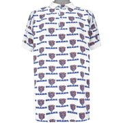 NFL - Chicago Bears 1/4 Button Monogram Polo T-Shirt 1990s X-Large Vintage Retro Football
