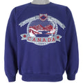 Vintage - Blue Canada Sweatshirt 1990s Large Vintage Retro