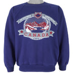 Vintage - Blue Canada Sweatshirt 1990s Large Vintage Retro